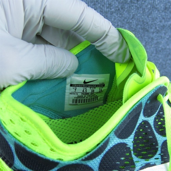 Nike Free‎ TR Fit 5 Women Sneaker Shoes Green Fabric Lace Up Size 7 Medium - Picture 7 of 10